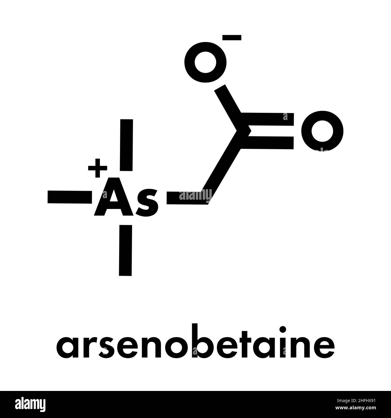 Arsenobetaine organoarsenic molecule Stock Vector Images Alamy