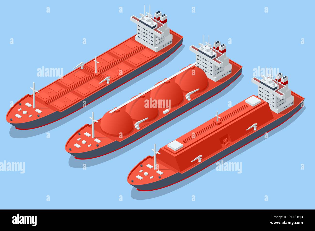 Isometric LNG carrier, an LNG carrier is a tank ship designed for