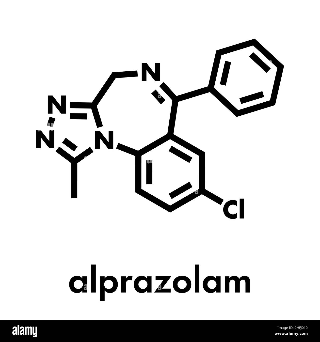 Alprazolam Structure