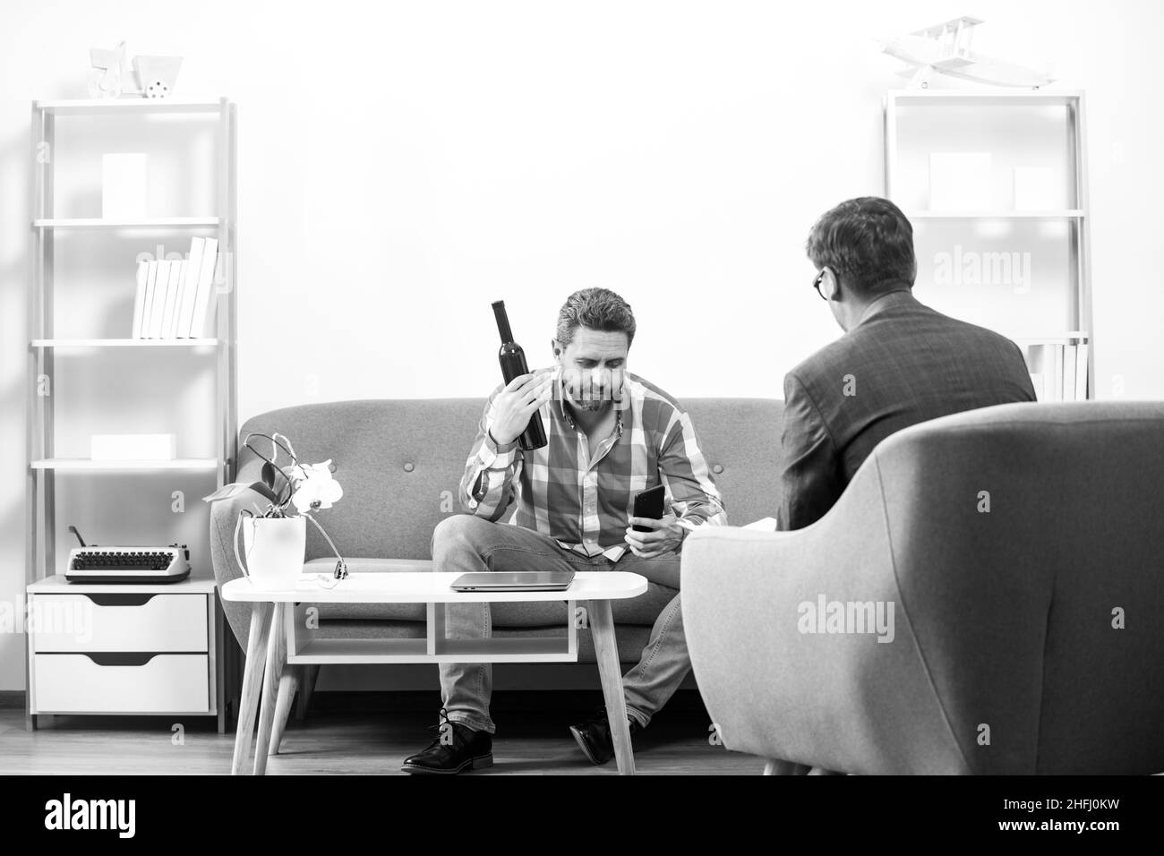 Therapy session Black and White Stock Photos & Images - Alamy