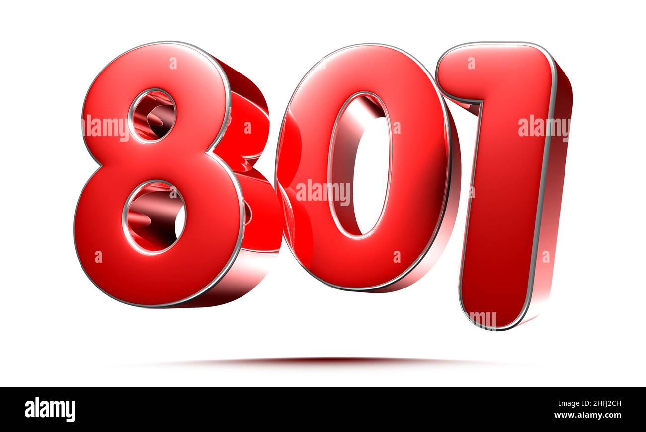 3d number 801 hi-res stock photography and images - Alamy