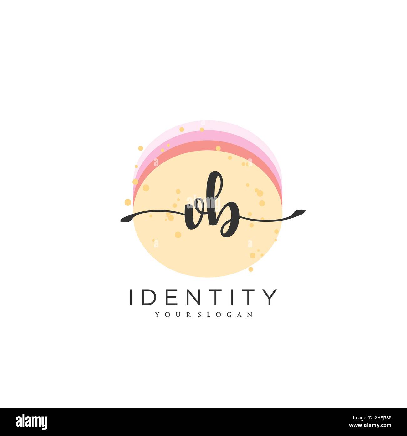 VB Handwriting logo vector art of initial signature, wedding, fashion ...