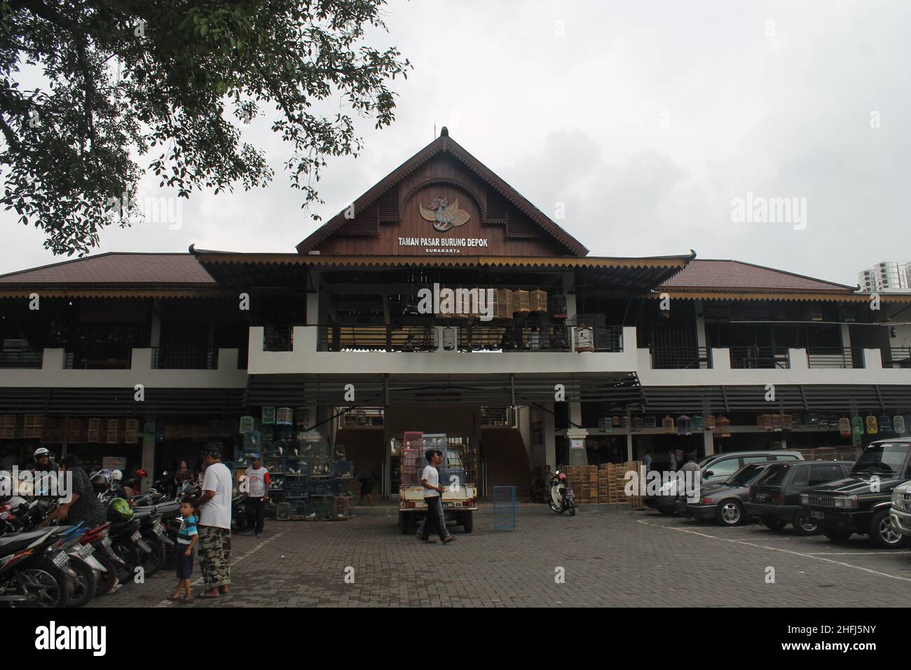 Surakarta, Indonesia. January 21, 2014. The atmosphere of the animal market in the city of Surakarta. Stock Photo