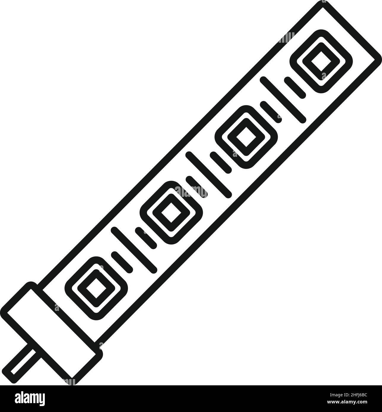 Led stripe icon outline vector. Strip light. Diode tape Stock Vector ...