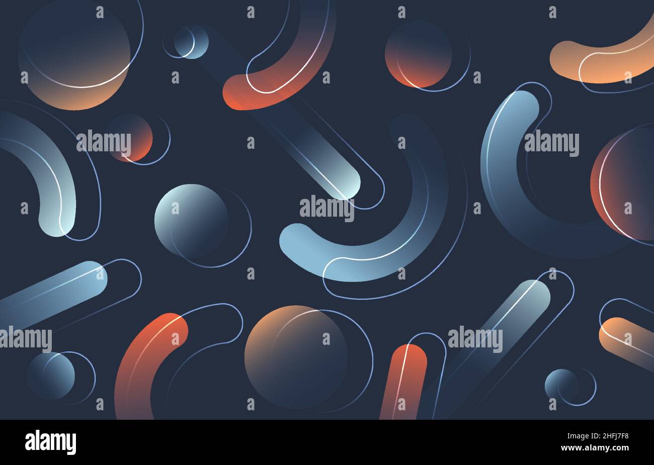 Abstract gradient color geometric design of pattern style background. Overlapping with artwork template background. Stock Vector