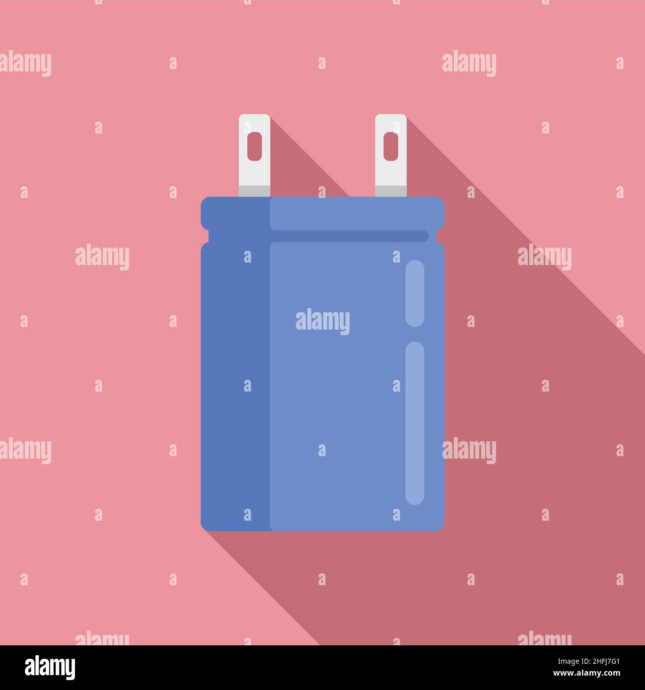 Semiconductor capacitor icon flat vector. Electric component. Circuit ...