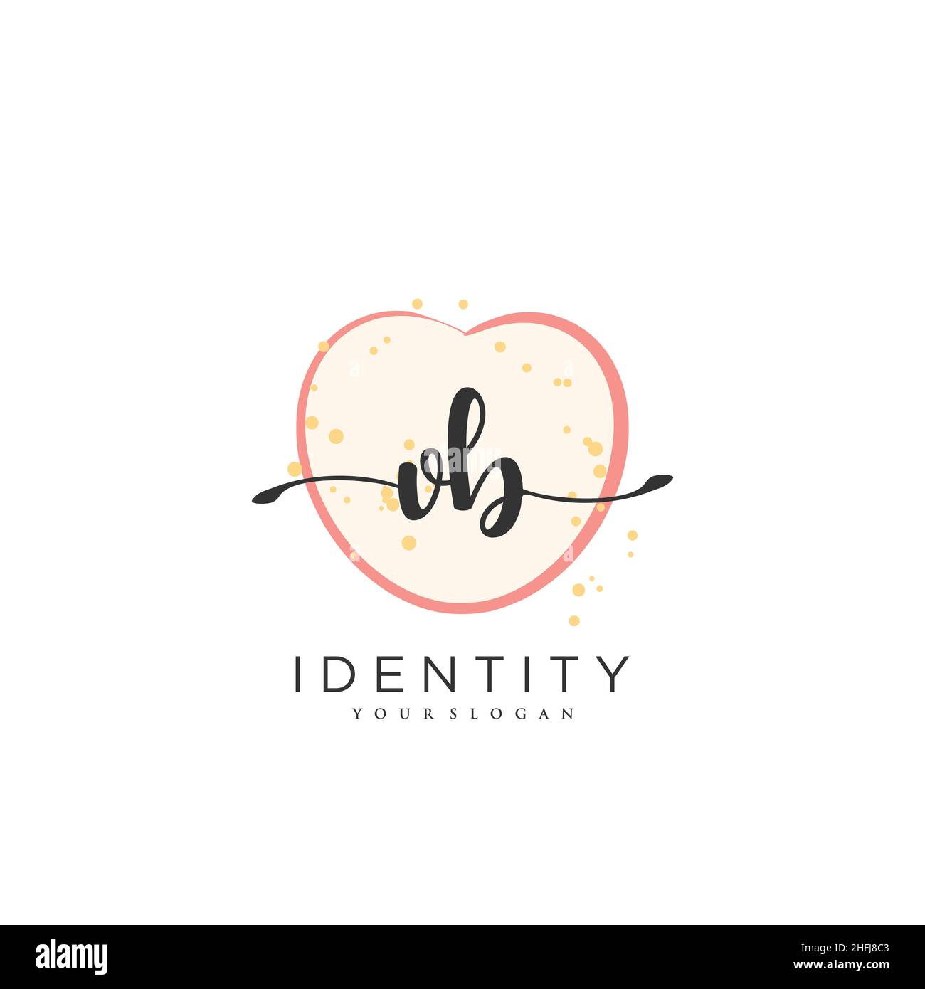 VB Handwriting logo vector art of initial signature, wedding, fashion ...