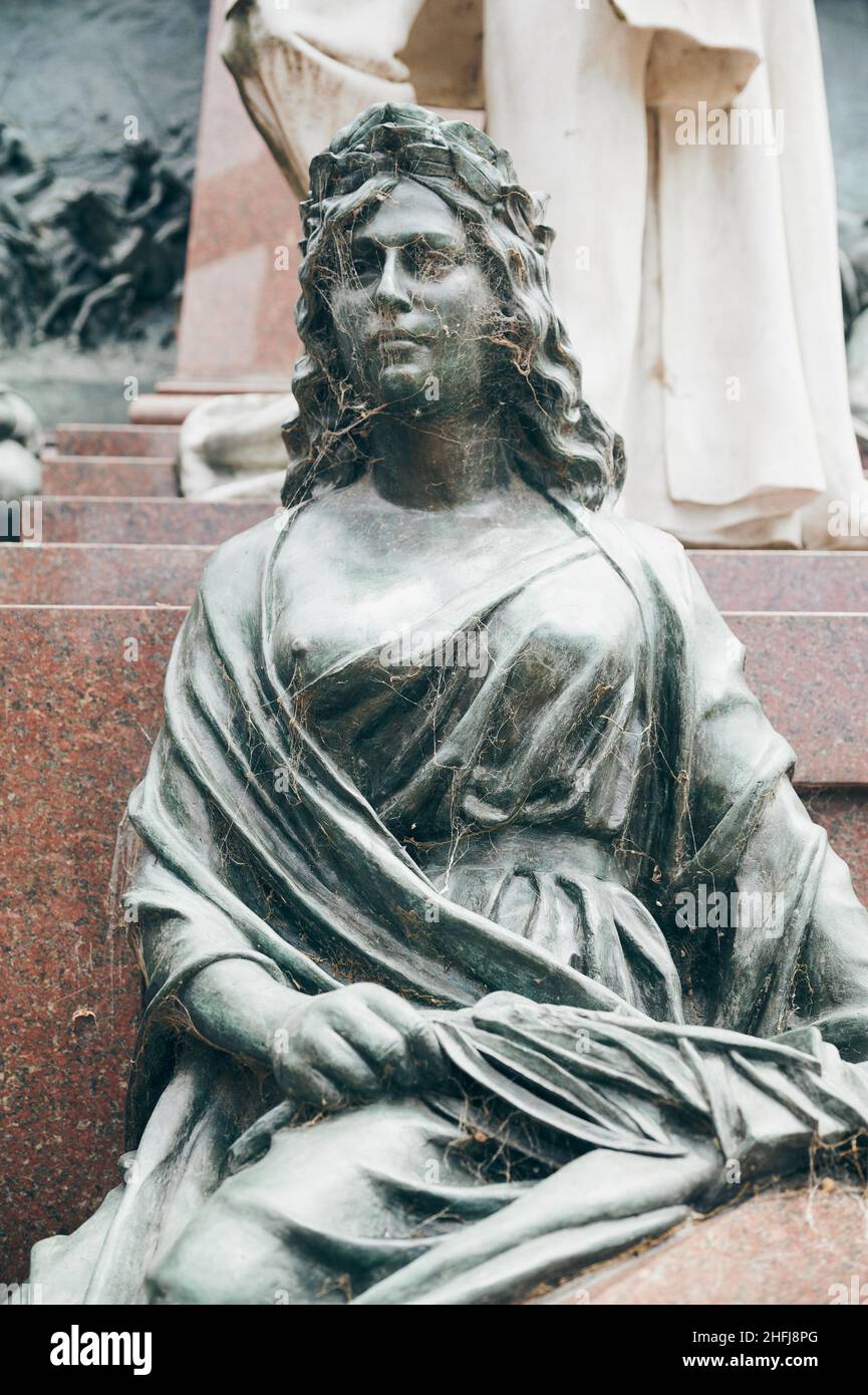La Recoleta Cemetery located in Buenos Aires, Argentina. It contains