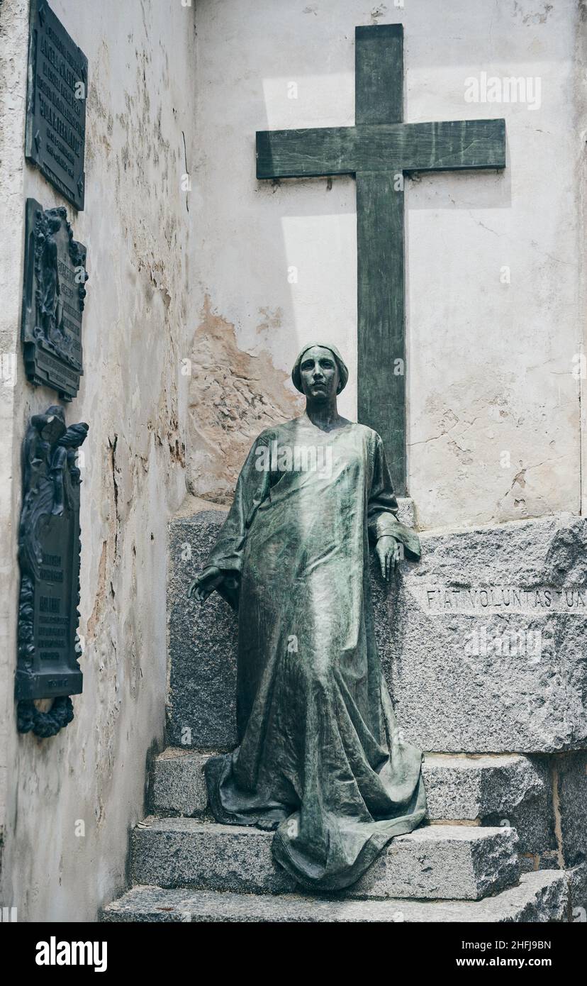 La Recoleta Cemetery located in Buenos Aires, Argentina. It contains