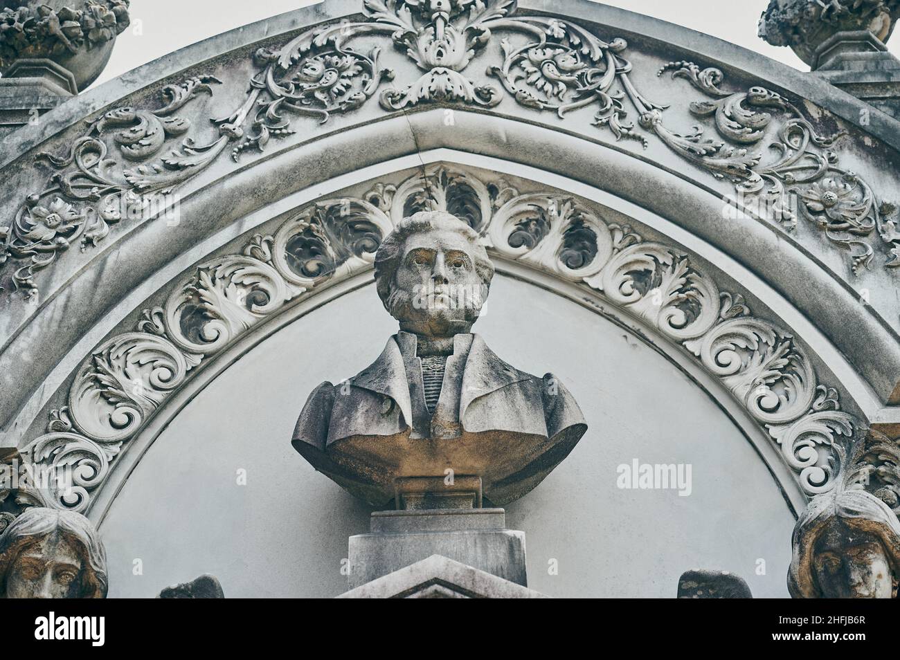 La Recoleta Cemetery located in Buenos Aires, Argentina. It contains