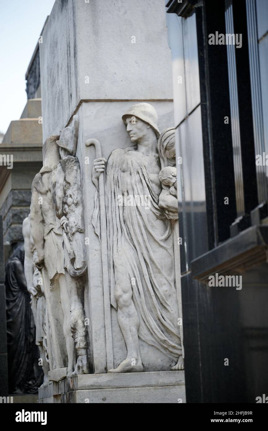 La Recoleta Cemetery located in Buenos Aires, Argentina. It contains