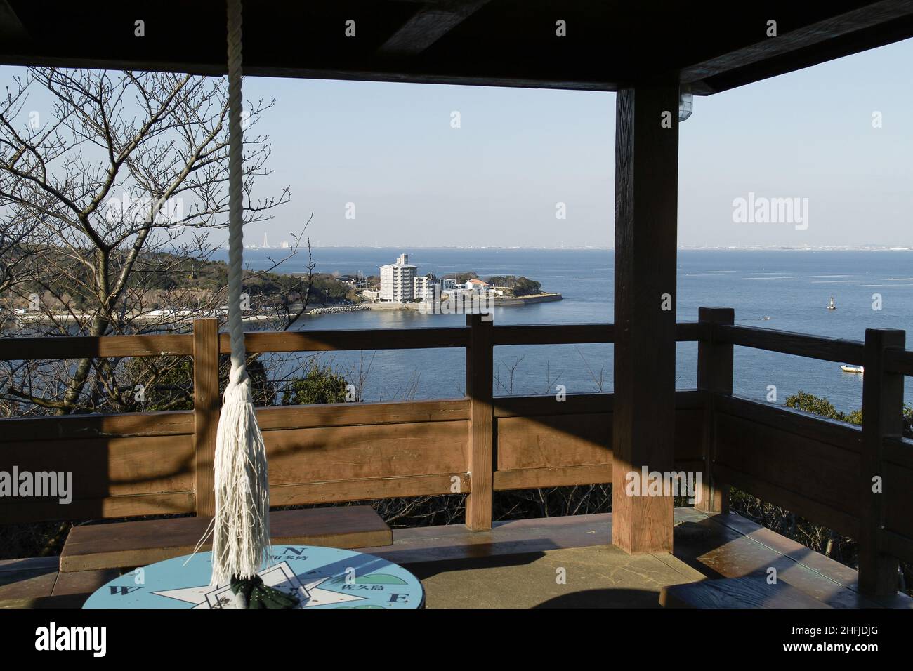 Minamichita, Aichi, Japan, 2022/15/01 , Chita bay form a view point in Handa city in south of Chita Peninsula (Chita Hantou) is a peninsula to the sou Stock Photo