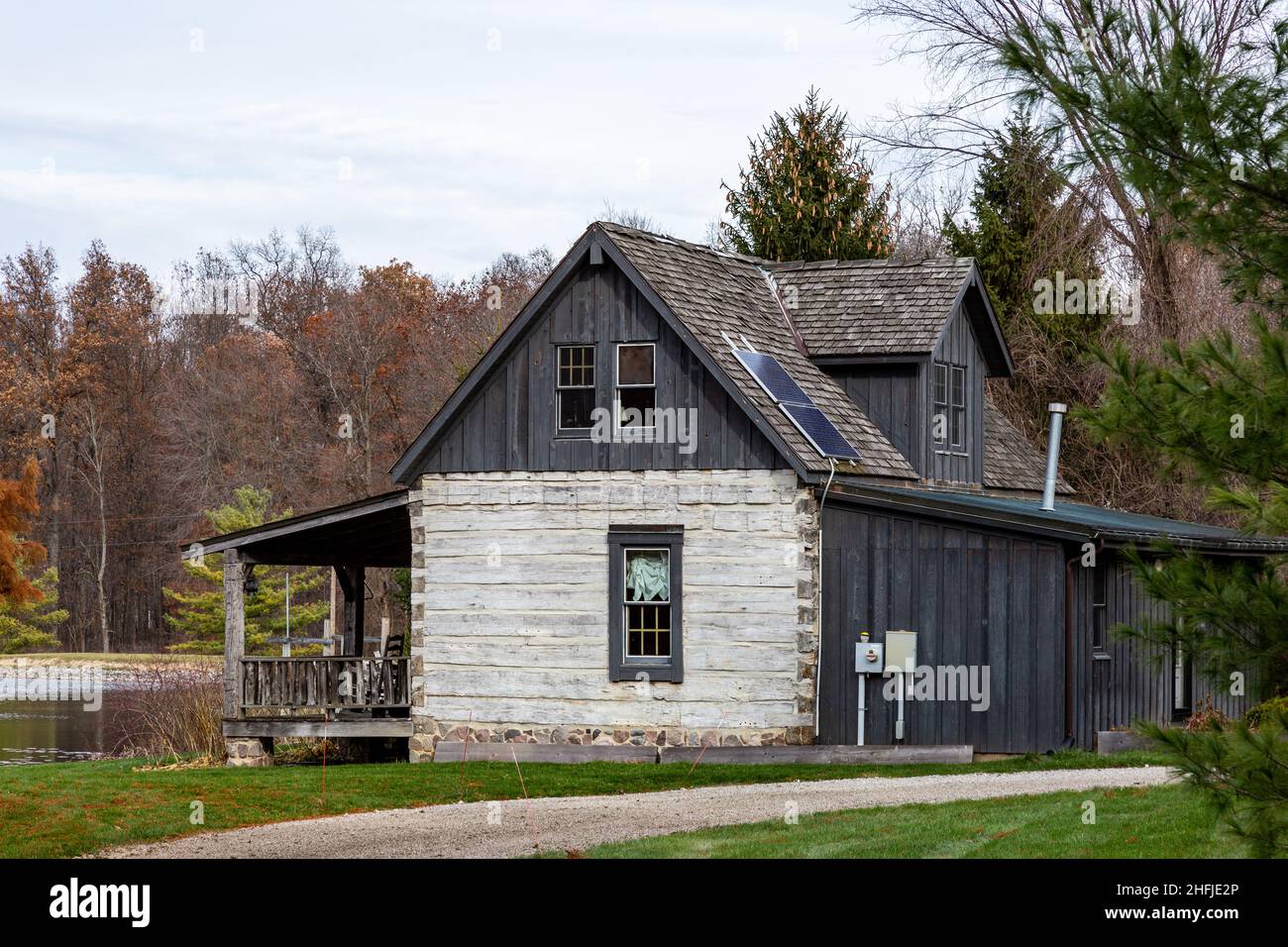 "Beside Still Waters" is an old waterfront cabin in Allen County