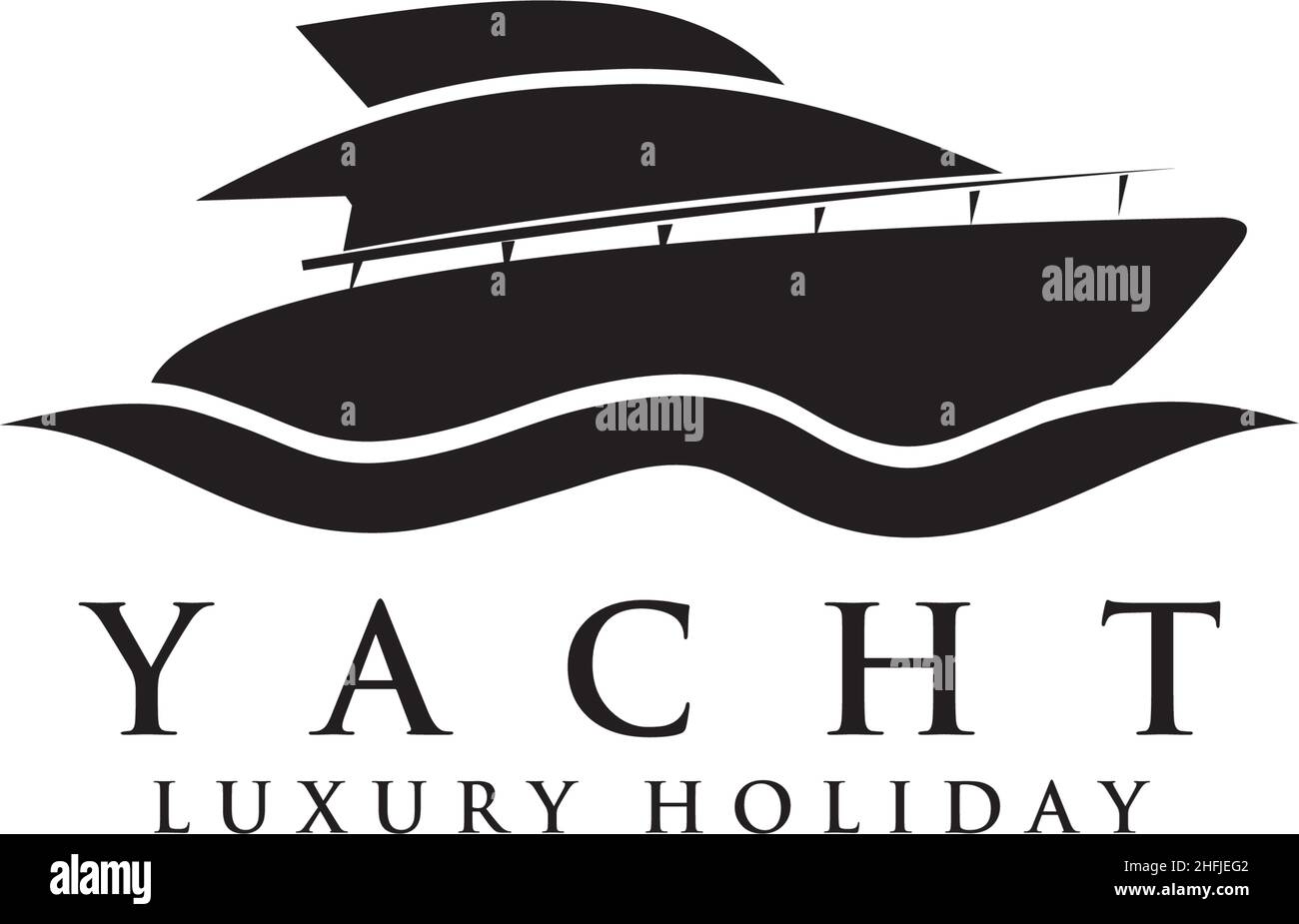 Yacht logo icon design inspiration vector template Stock Vector