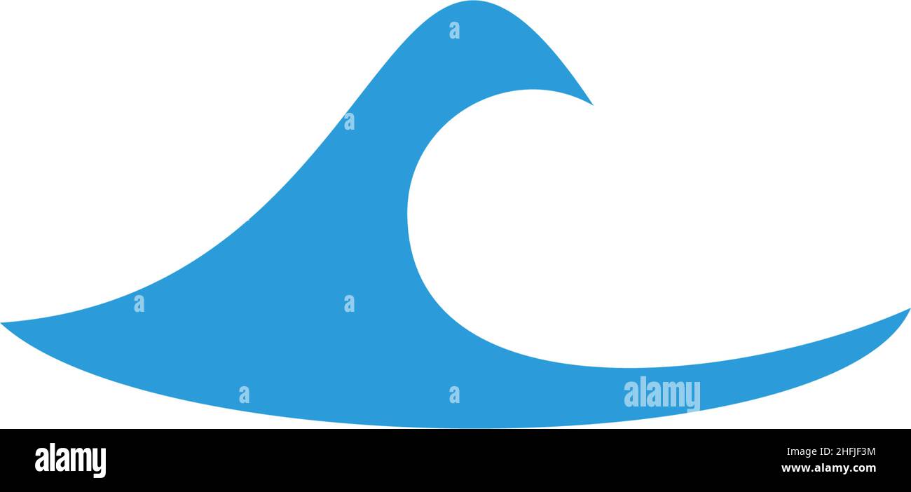 Wave icon logo design inspiration vector template Stock Vector Image ...