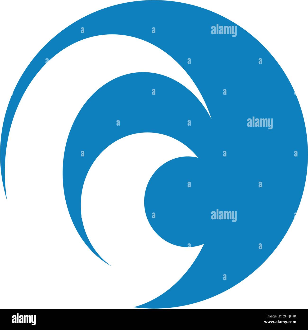 Wave icon logo design inspiration vector template Stock Vector Image ...