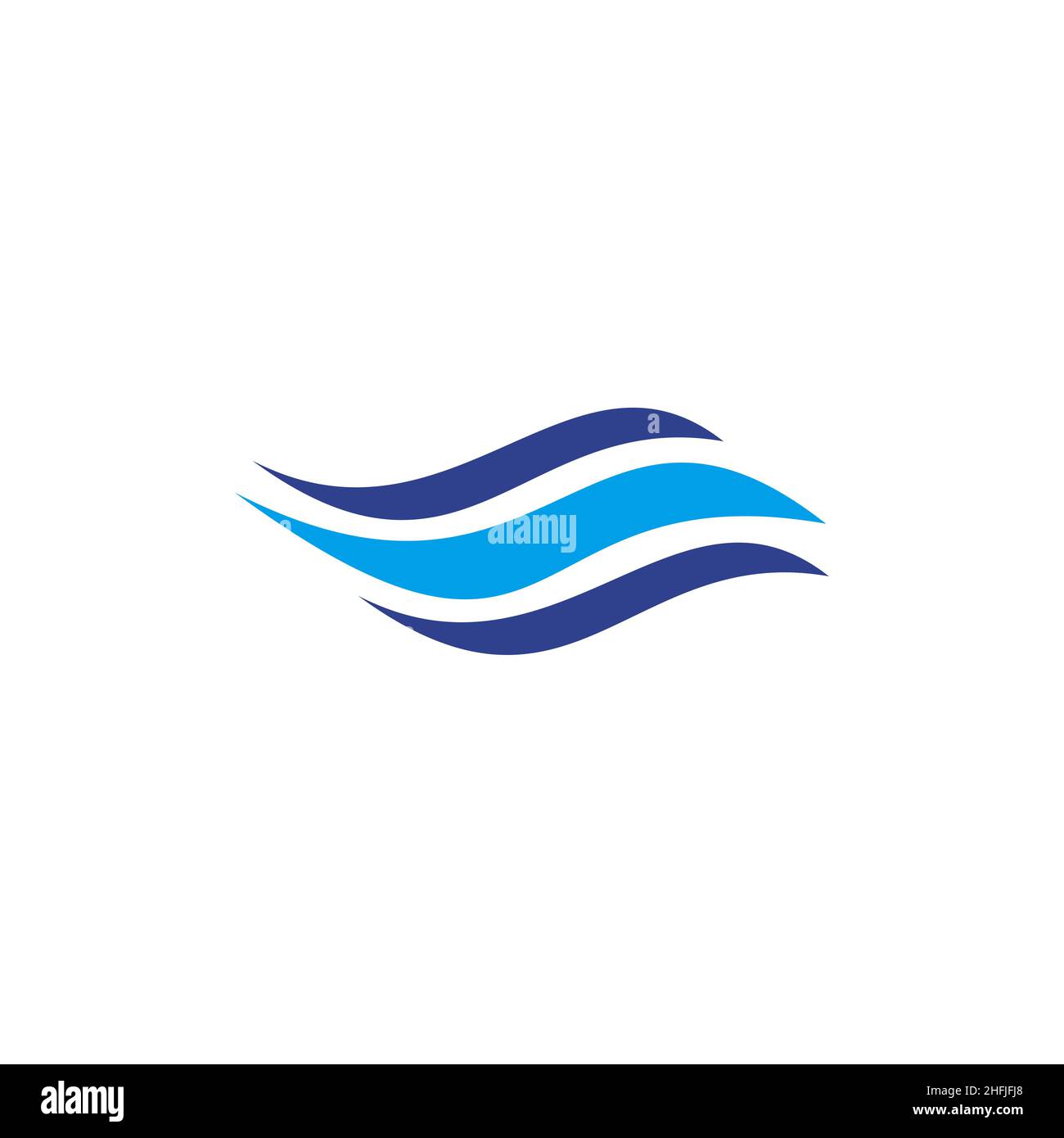 Wave icon logo design inspiration vector template Stock Vector Image ...
