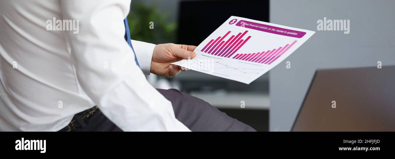 Modern laptop device on desk Stock Photo
