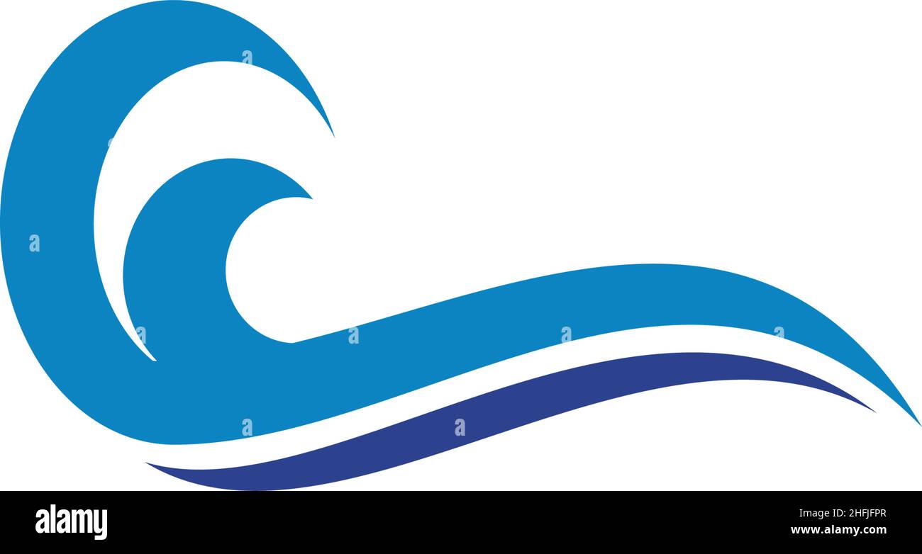 Wave icon logo design inspiration vector template Stock Vector Image ...