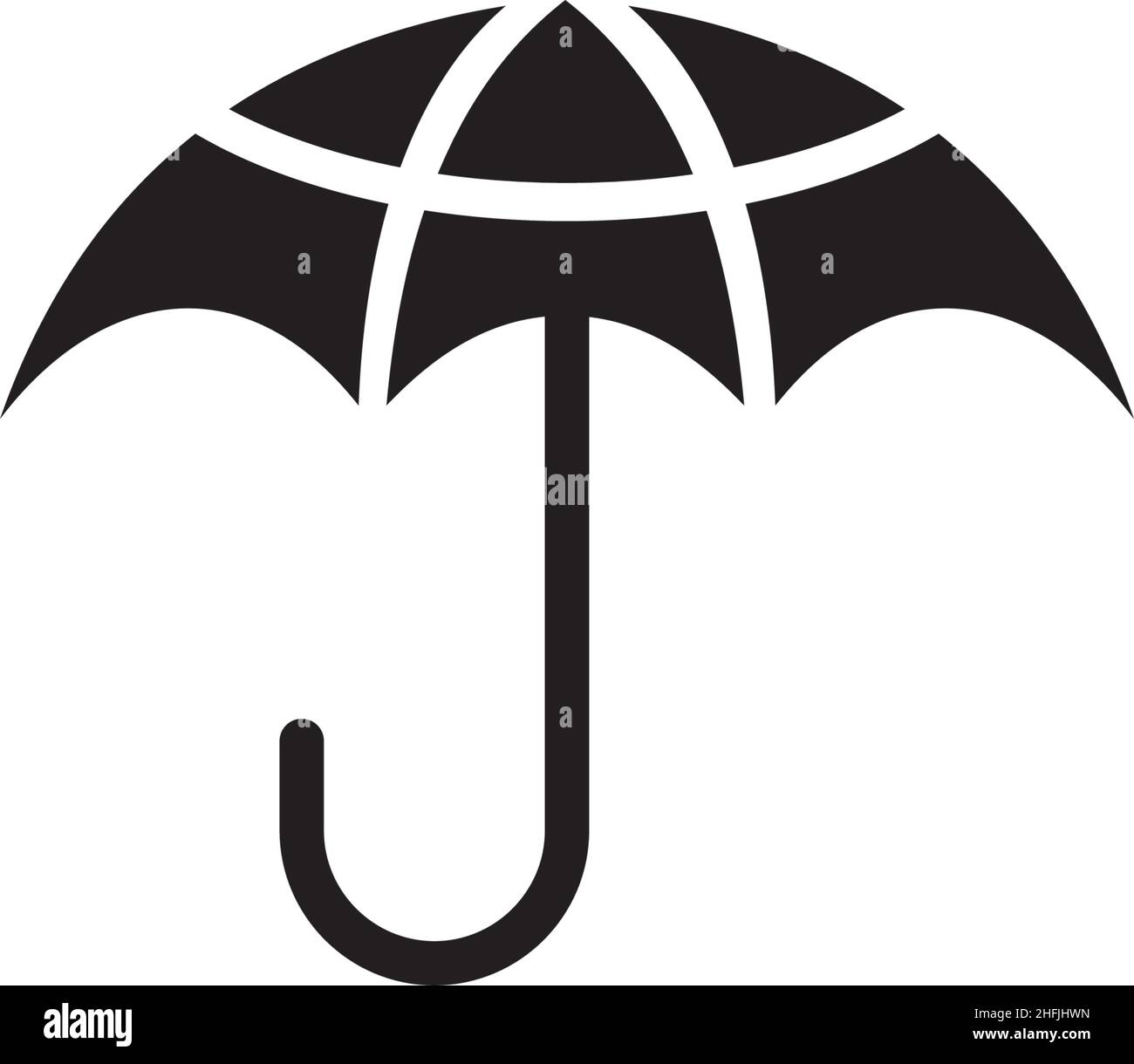 Umbrella icon logo design vector template Stock Vector