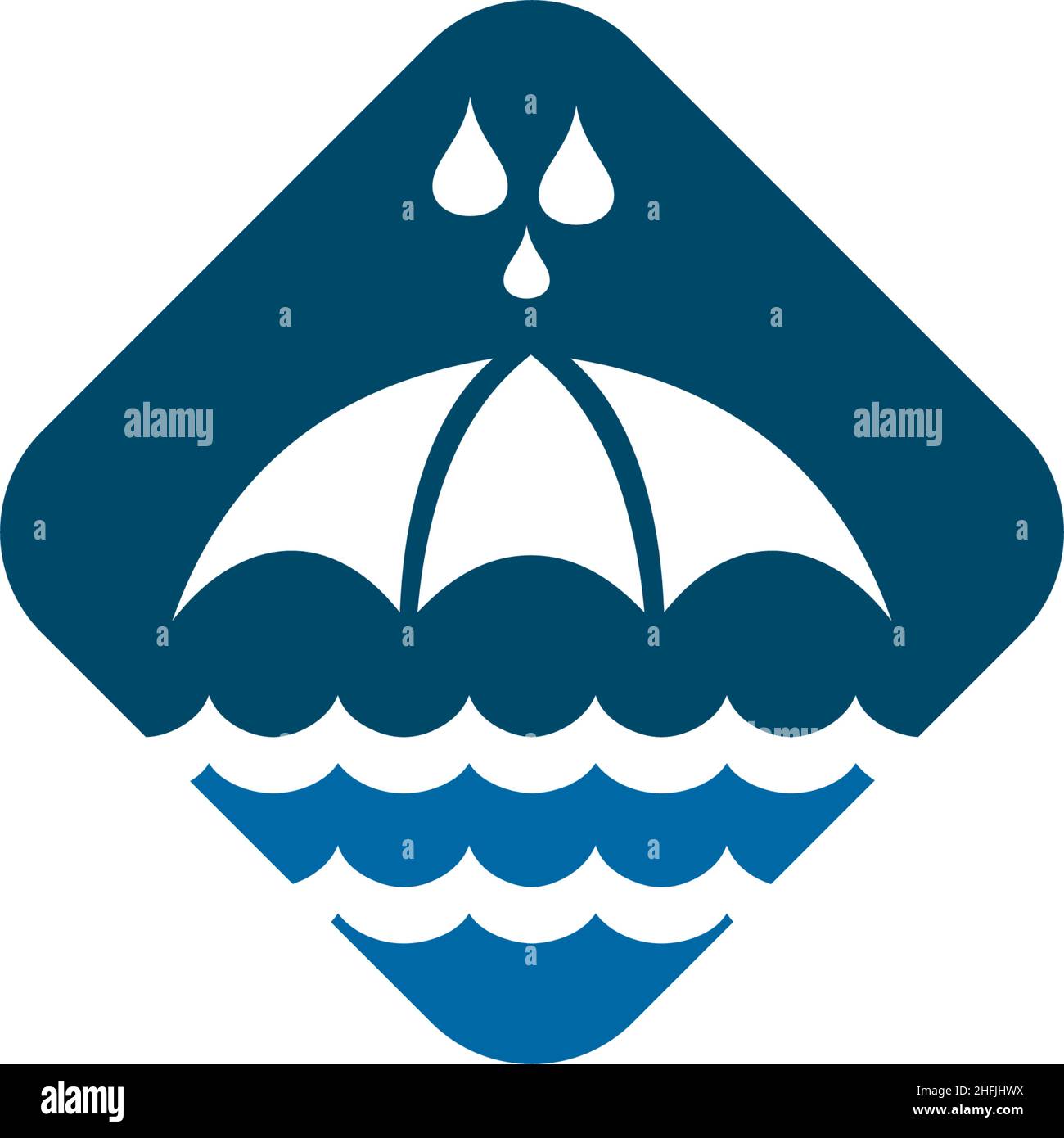 Umbrella icon logo design vector template Stock Vector Image & Art - Alamy