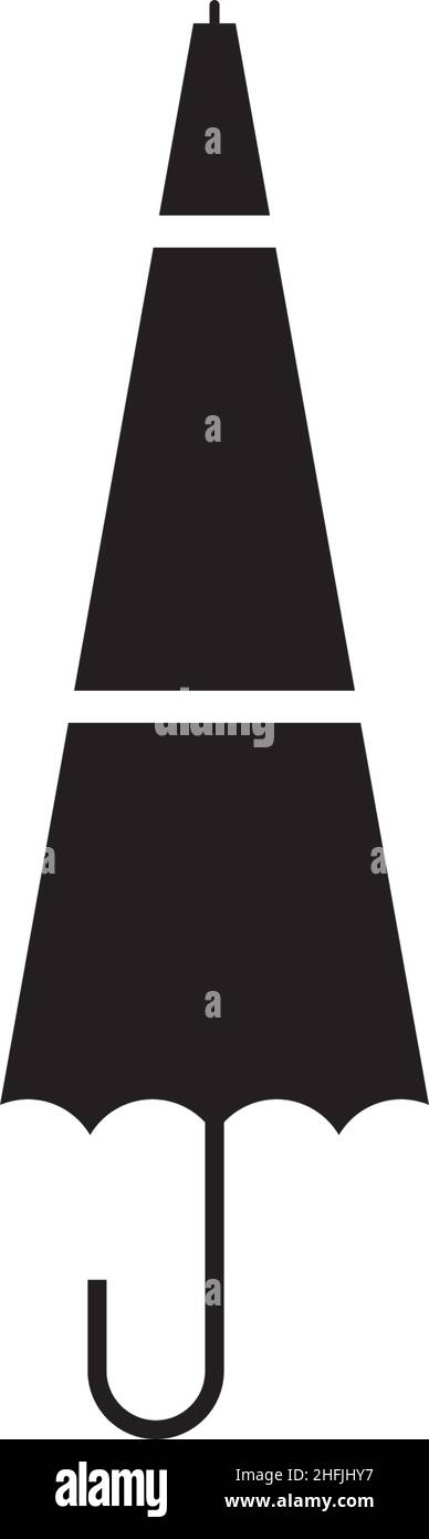 Umbrella icon logo design vector template Stock Vector