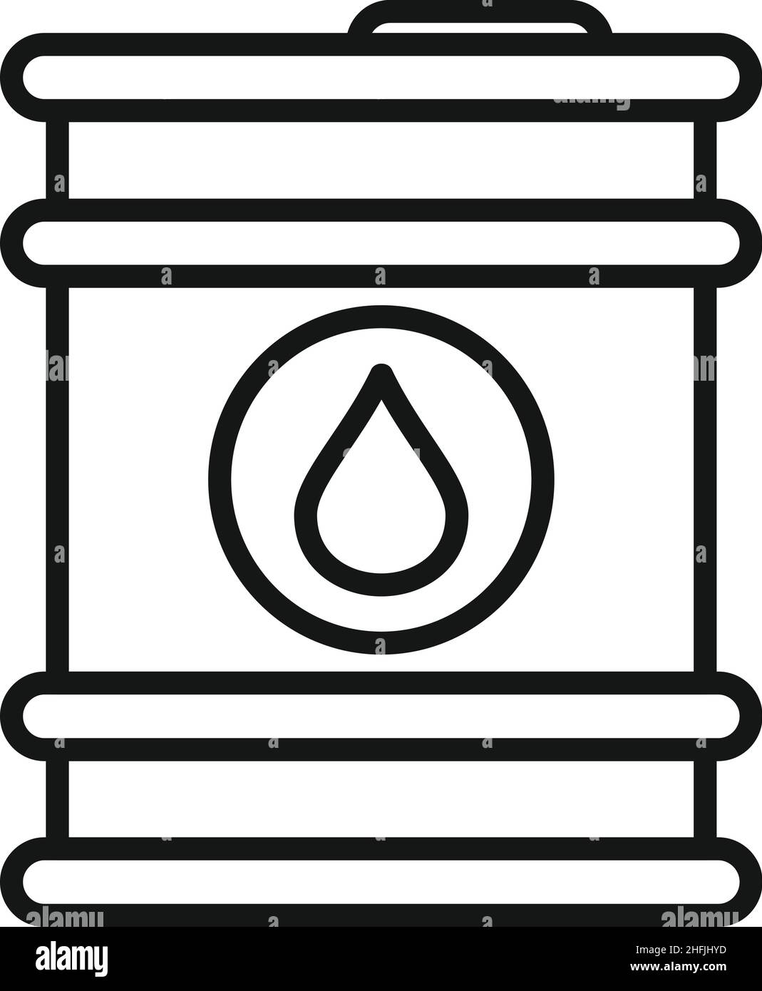 Petrol barrel icon outline vector. Global climate. Ecology disaster ...