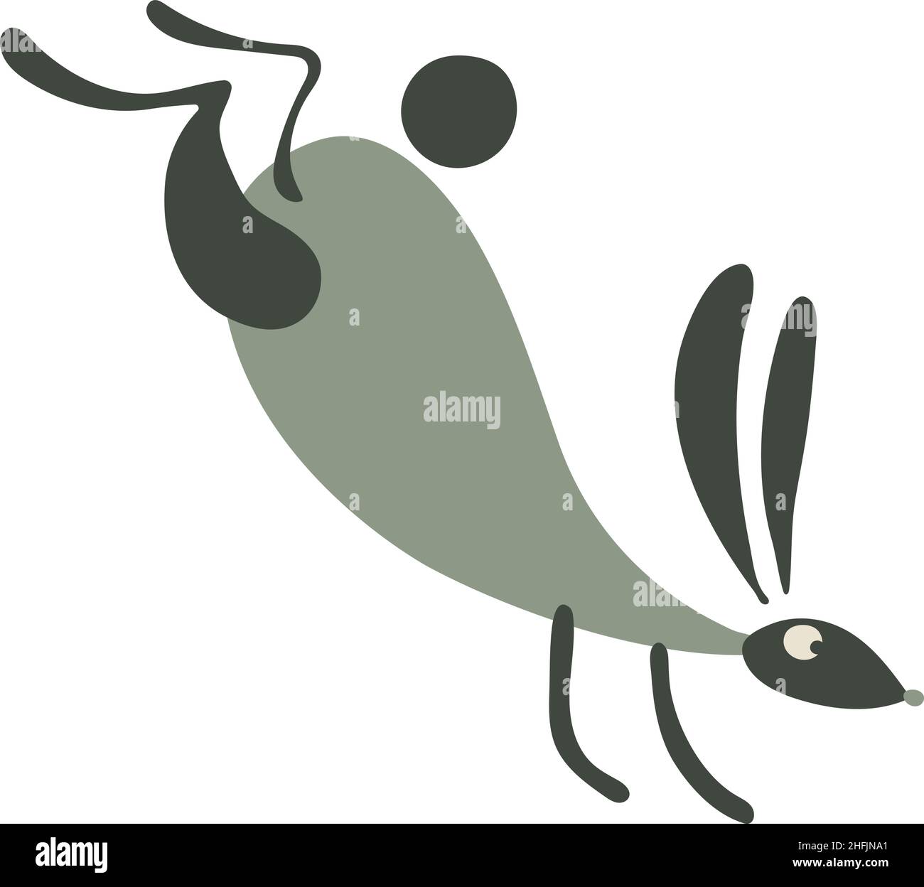 Funny Rabbit for your design. Vector illustration Stock Vector Image ...