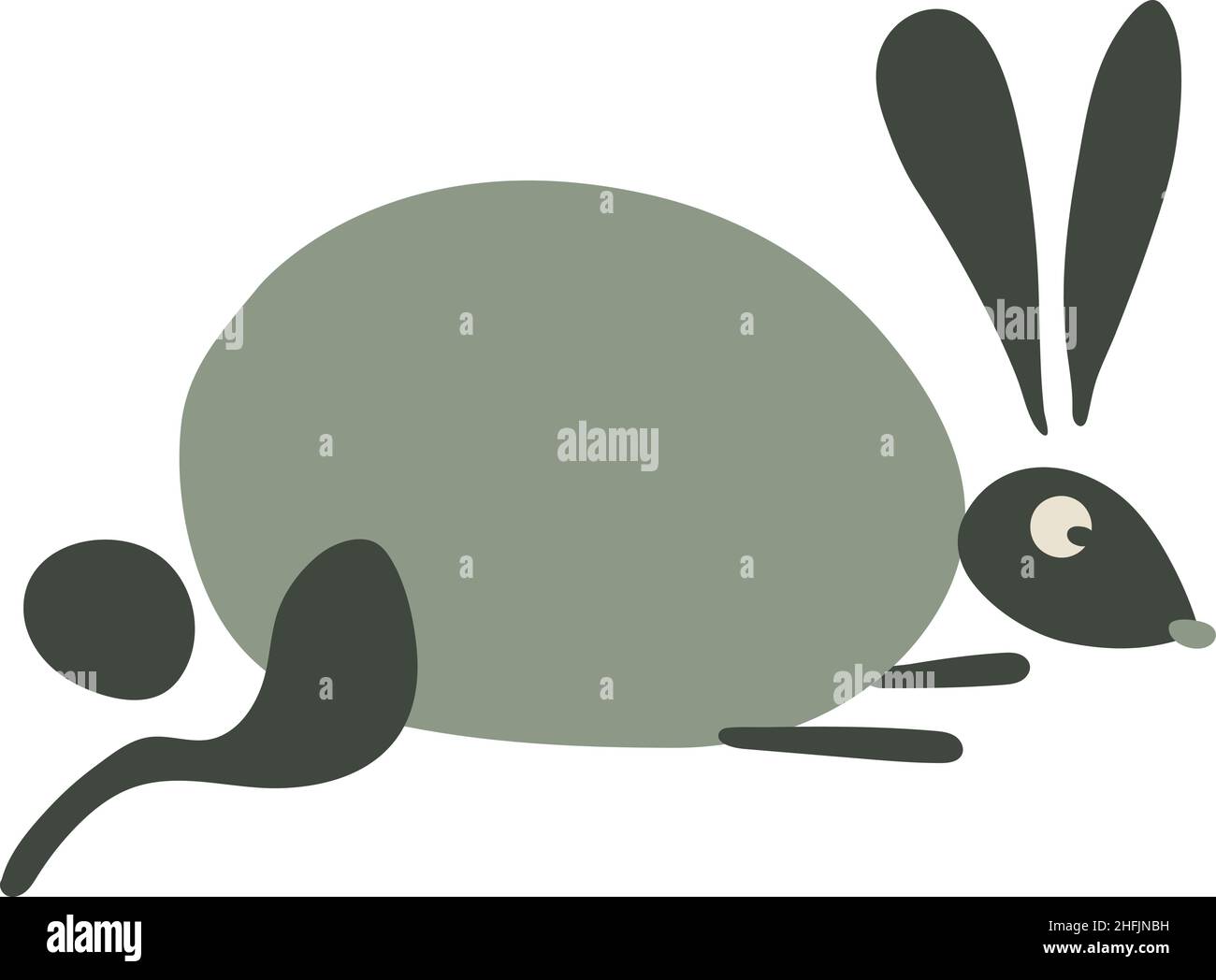 Funny Rabbit for your design. Vector illustration Stock Vector Image ...
