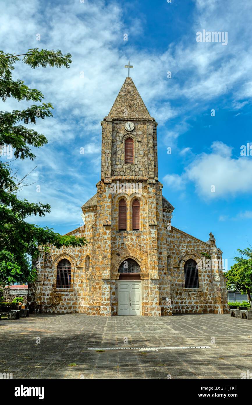 The Our Lady of Mount Carmel Cathedral, (Spanish: Catedral de Nuestra Senora del Carmen) or Puntarenas Cathedral is a temple of the Roman Catholic chu Stock Photo