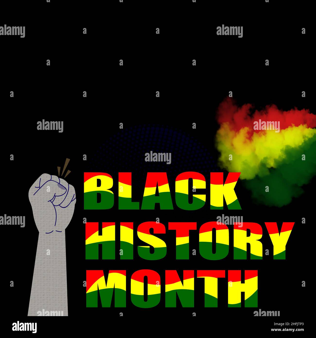 Black history month fist hi-res stock photography and images - Alamy