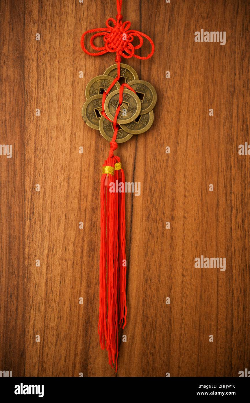 Chinese FengShui coins for wealth and success Stock Photo Alamy