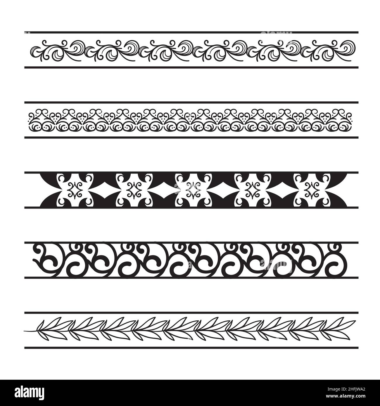Hand drawn flat design greek border Vector illustration Stock Vector ...
