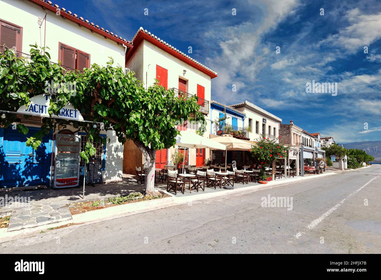 The houses of the historic city Galaxidi, Greece Stock Photo Alamy