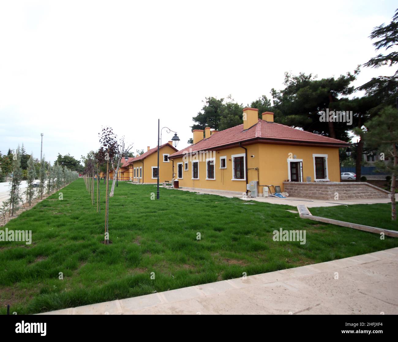 German architecture station houses in Konya, Turkey Stock Photo Alamy