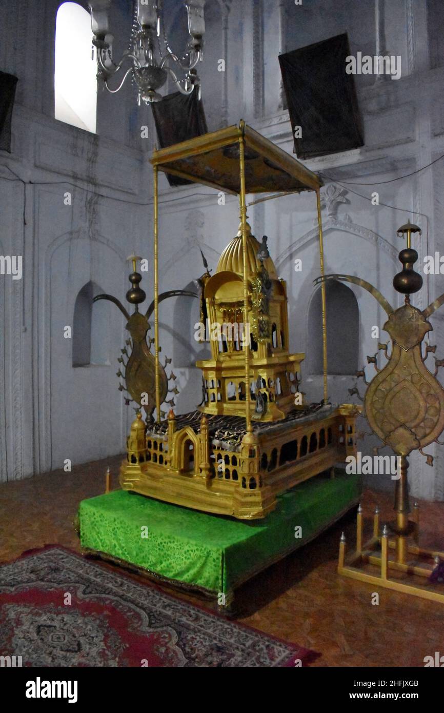 Tazia built during Muharram, inside Chota Imambara, Husainabad, Tahseen Ganj, Lucknow, Uttar Pradesh Stock Photo