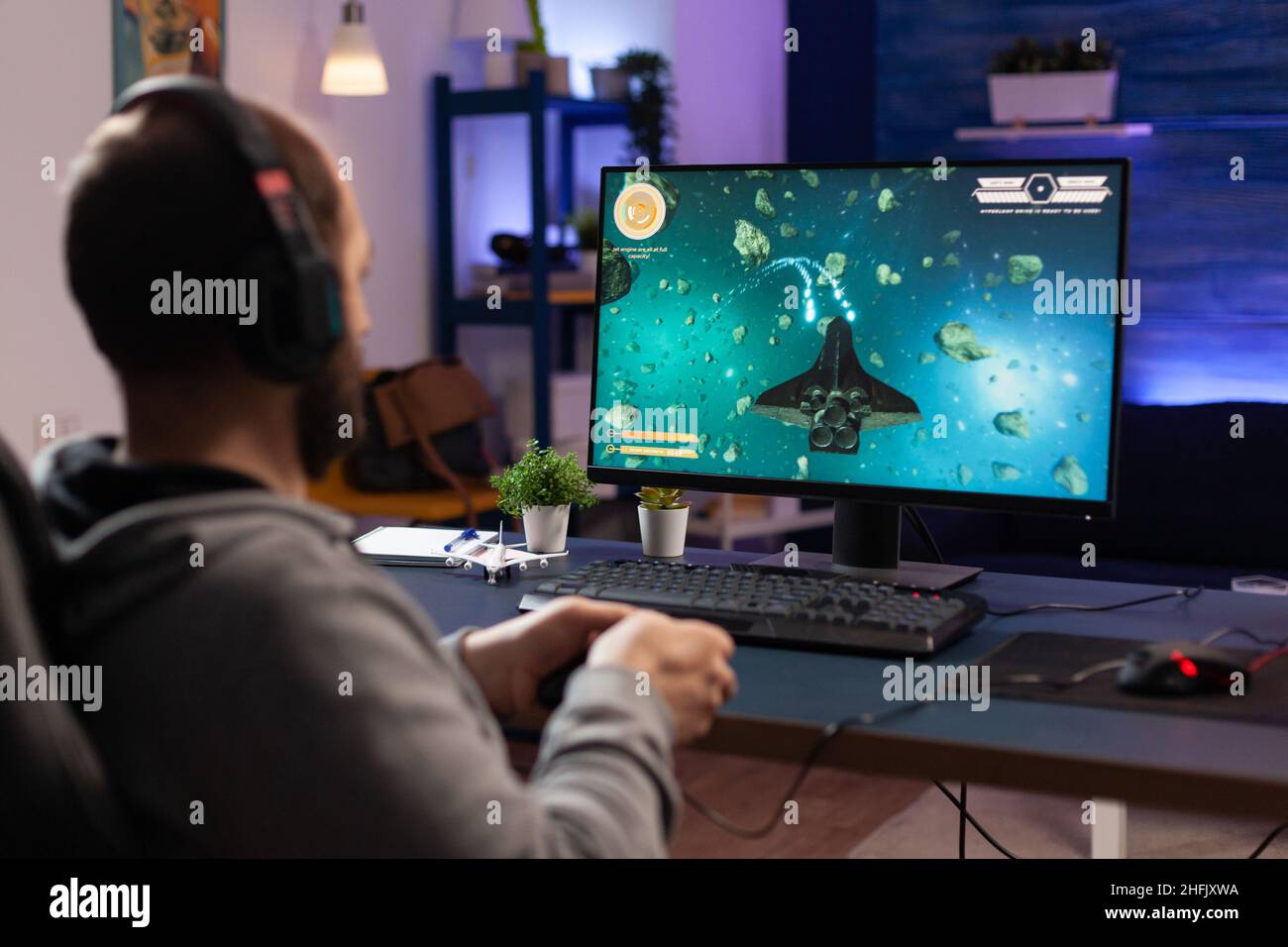 Player using controller play hi-res stock photography and images - Alamy