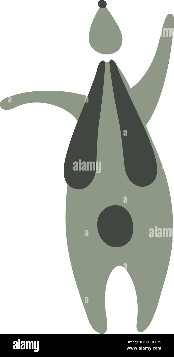 Funny Rabbit for your design. Vector illustration Stock Vector Image ...
