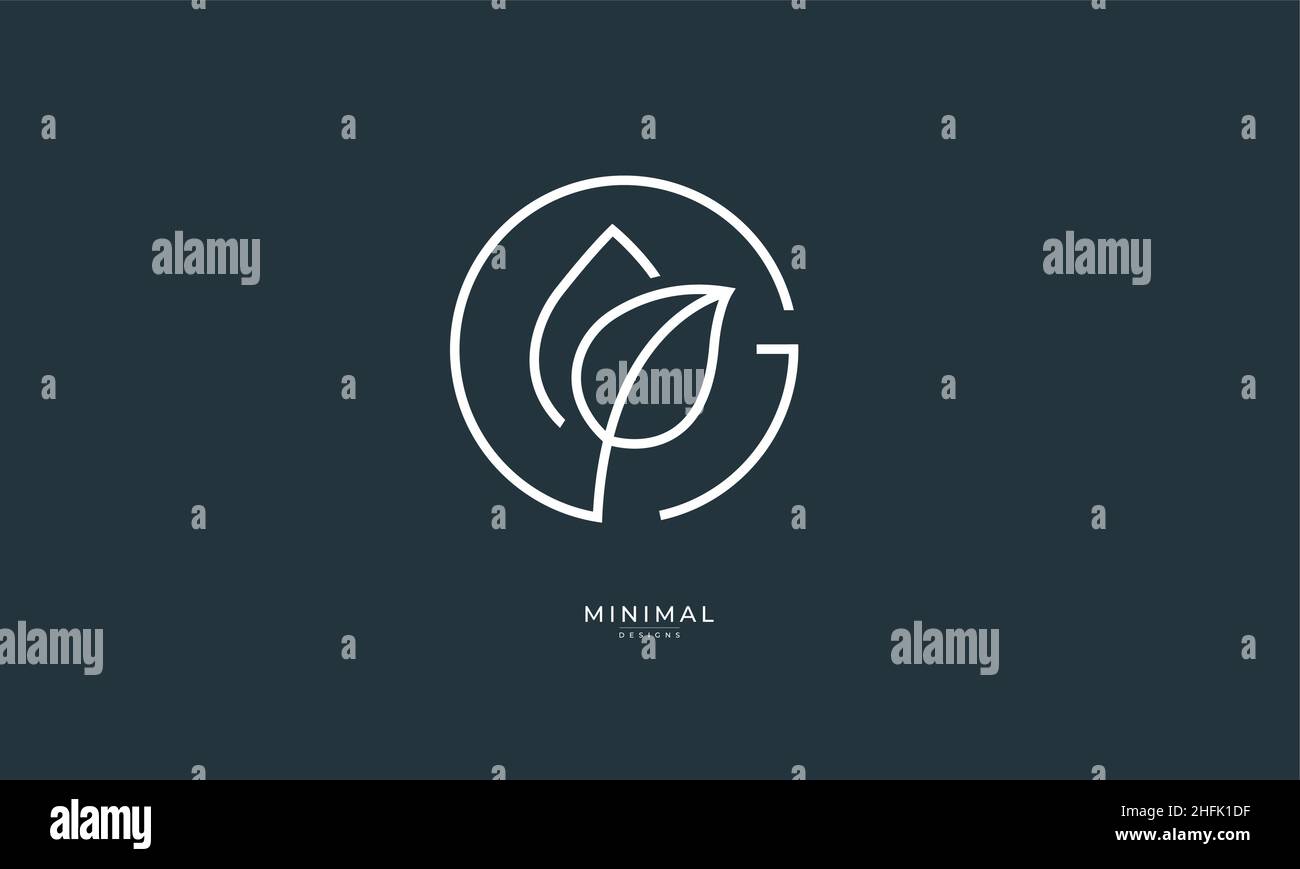 Alphabet letter icon logo G leaf logo Stock Vector Image & Art - Alamy