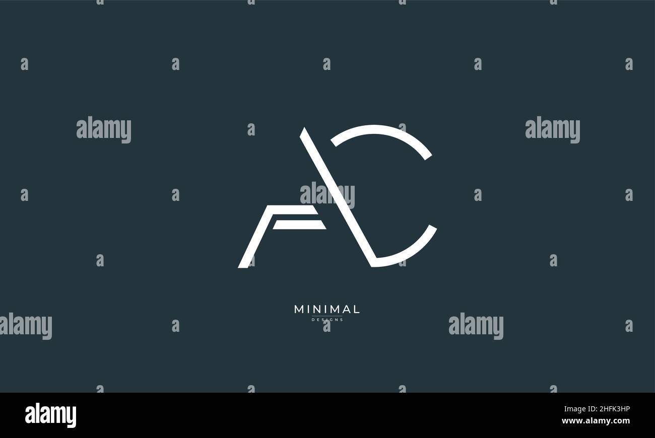 Alphabet letter icon logo AC Stock Vector Image & Art - Alamy