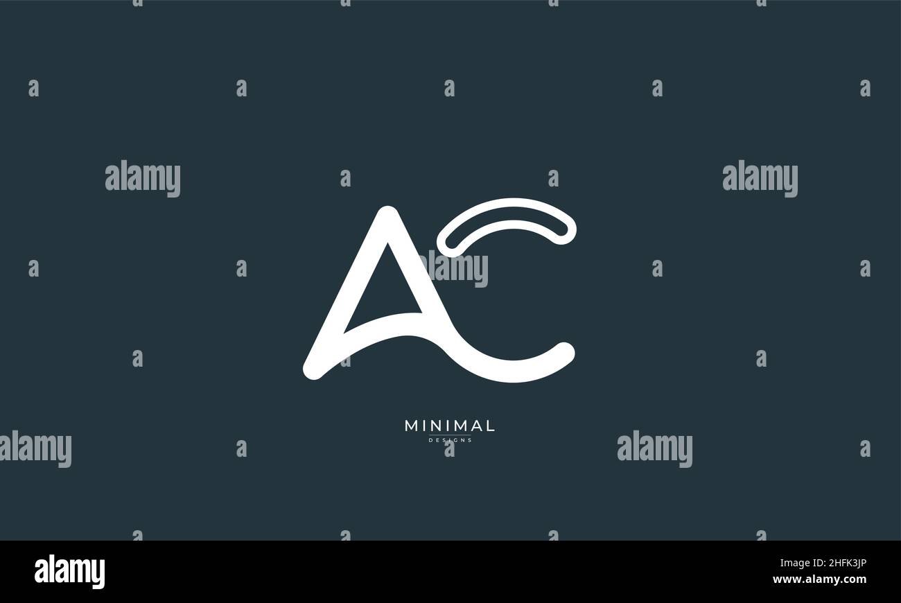 Alphabet letter icon logo AC or CA Stock Vector Image & Art - Alamy