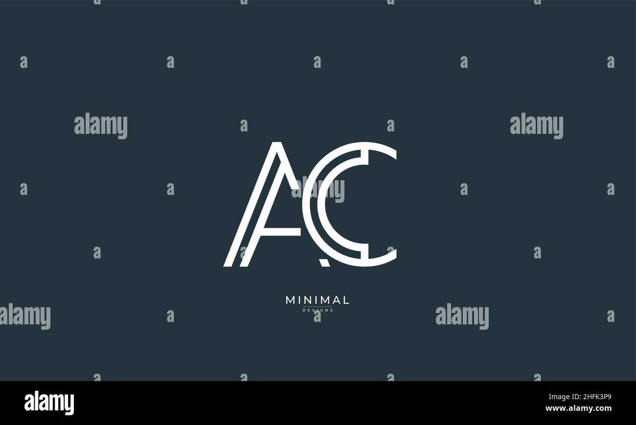 Alphabet letter icon logo AC or CA Stock Vector Image & Art - Alamy