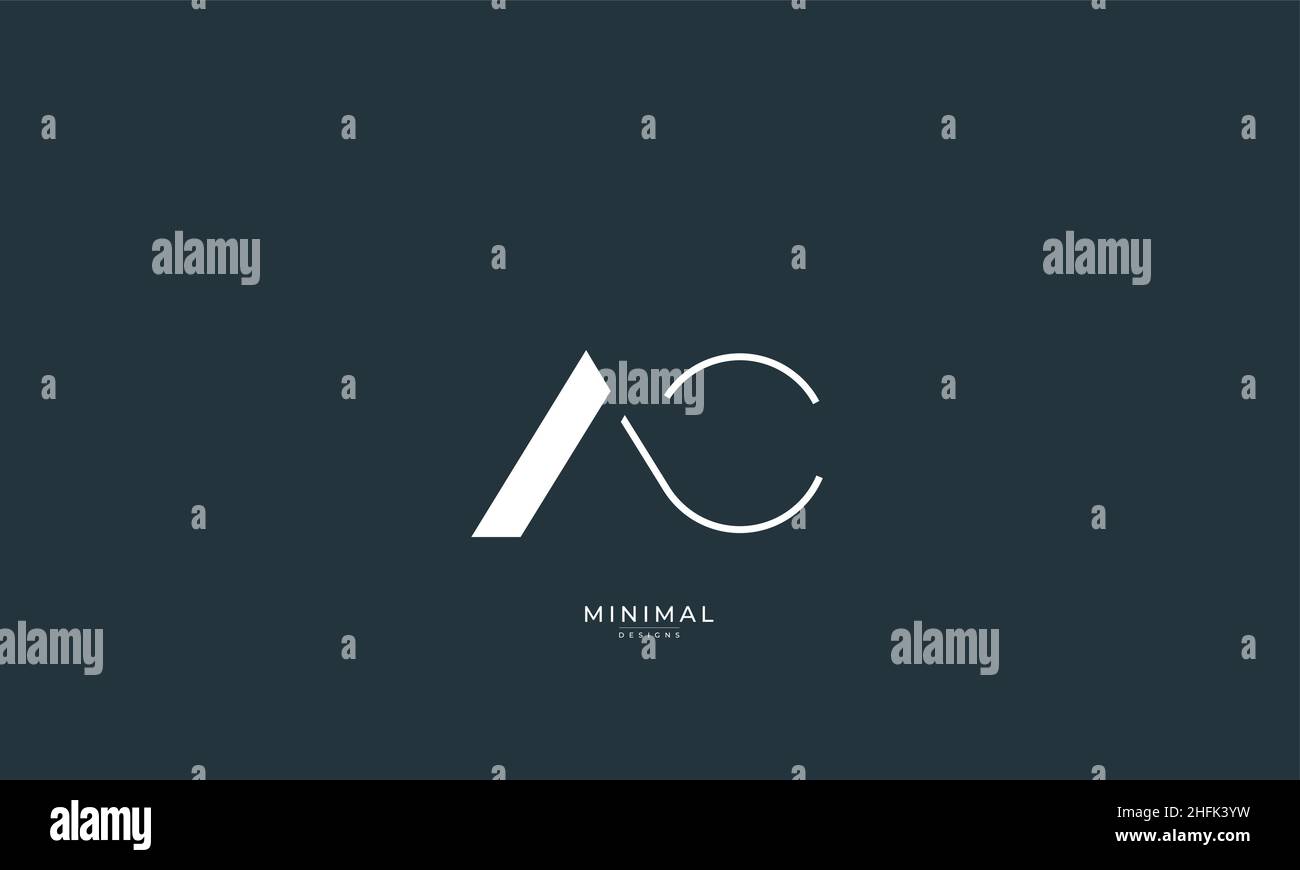 Alphabet letter icon logo AC or CA Stock Vector Image & Art - Alamy