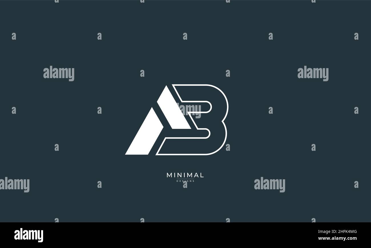 Alphabet letter icon logo AB or BA Stock Vector Image & Art - Alamy