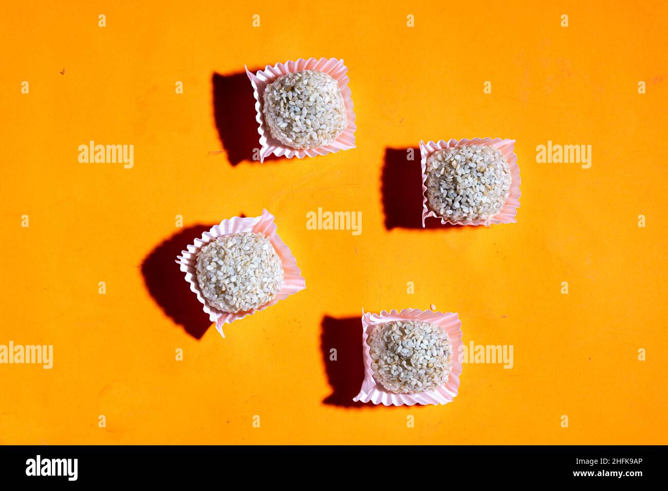 Indonesian mochi cake, adaptation of Japanese mochi. Stock Photo