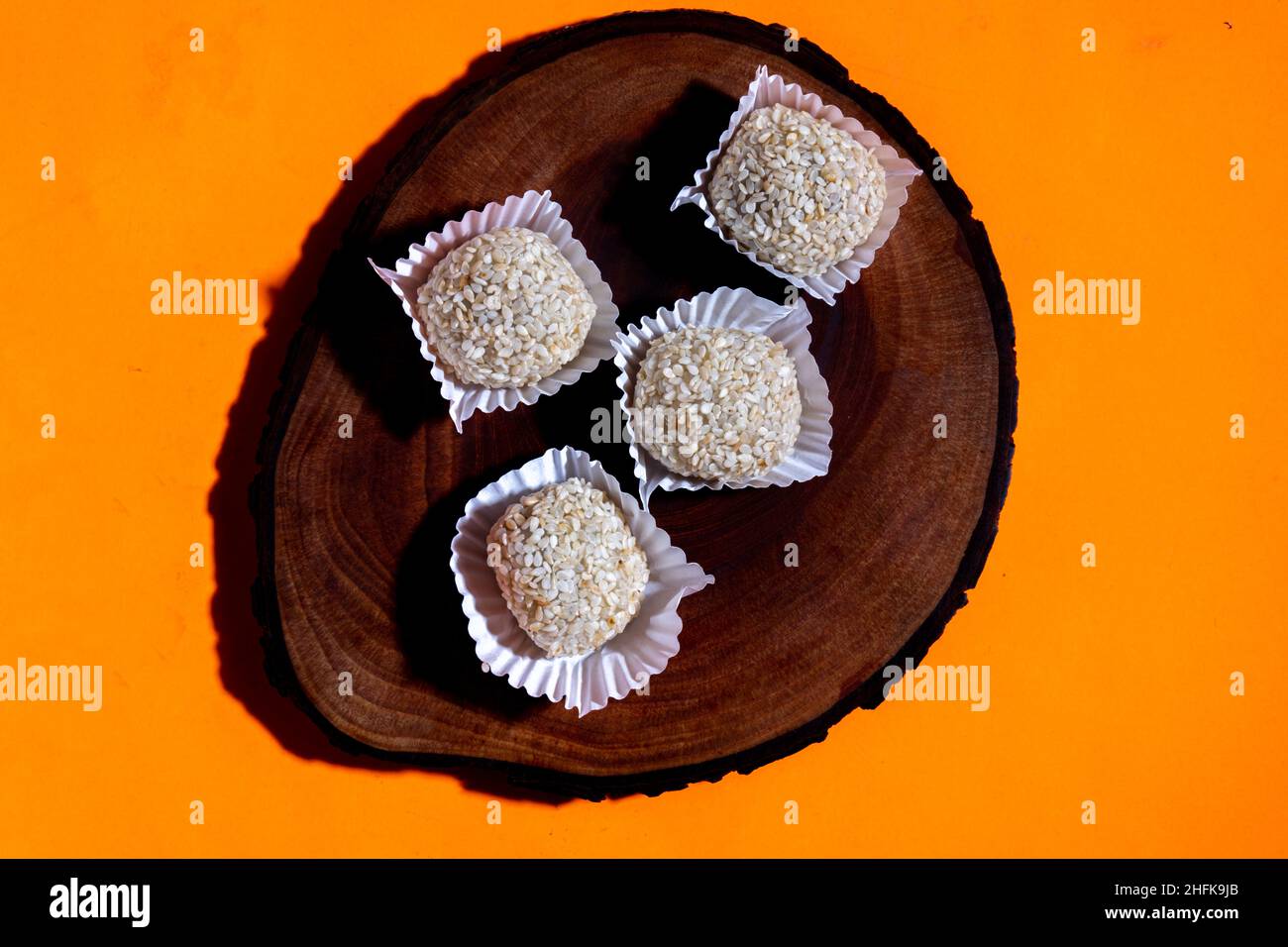Indonesian mochi cake, adaptation of Japanese mochi. Stock Photo