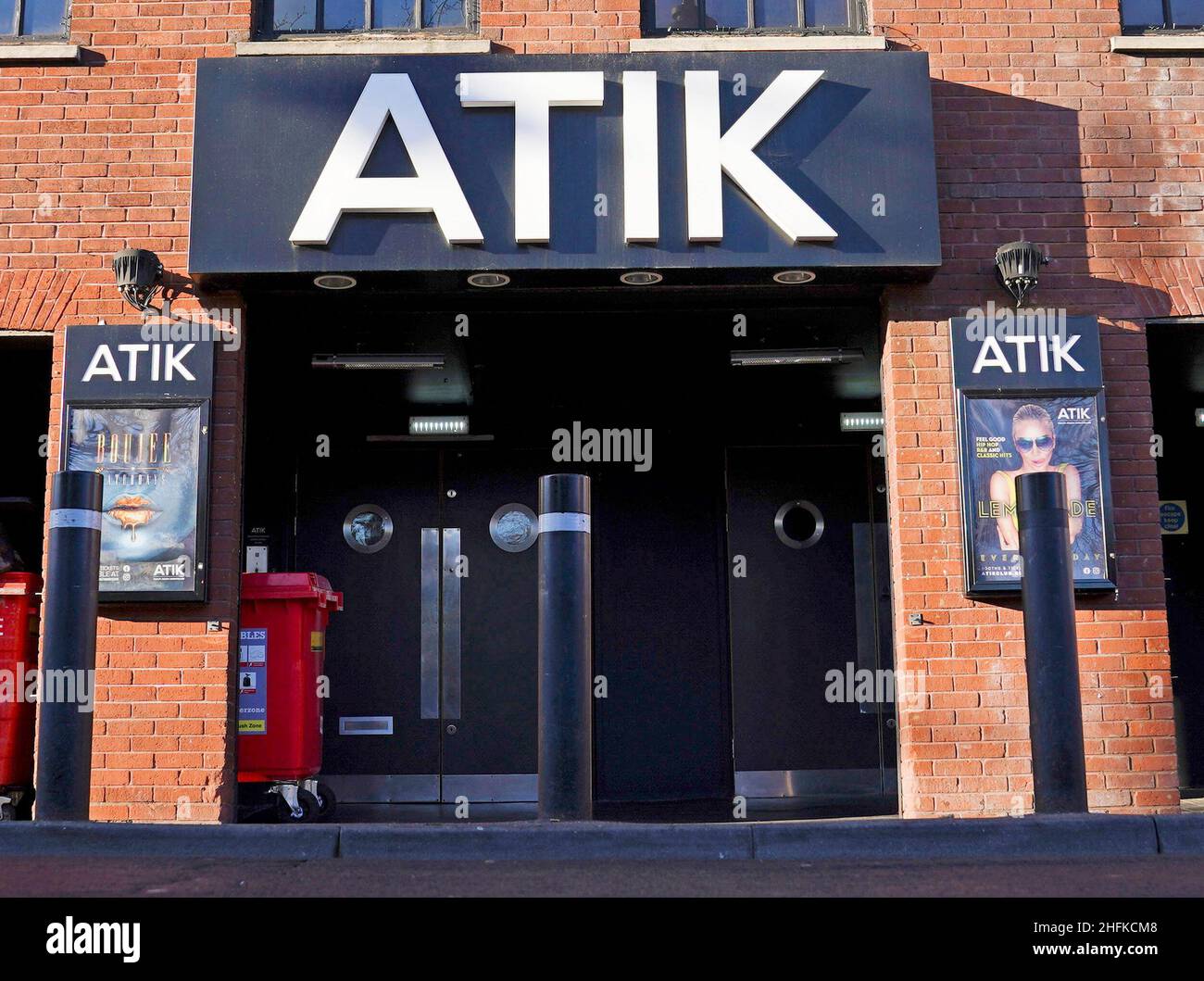 A view of the ATIK nightclub in Windsor in Berkshire. Police officers are searching for 18-year-old Marnie Clayton who has not been since leaving the nightclub in the early hours of Sunday morning. Picture date: Monday January 17, 2022. Stock Photo