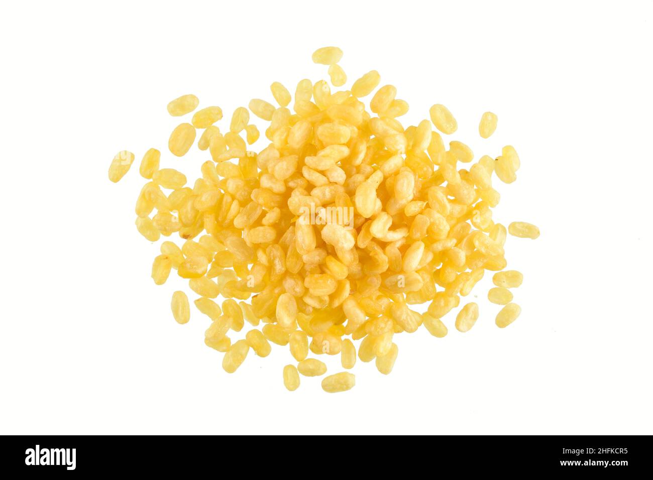 Fried Moong Dal Isolated on White Background with Clipping Path Stock Photo