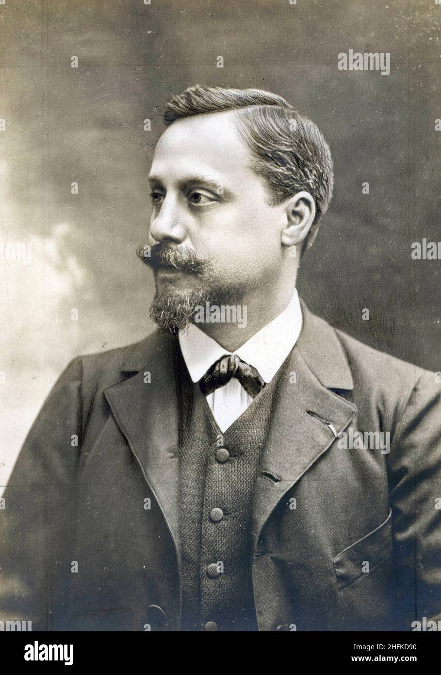 portrait de Alexandre Lunois - 1863 -1916 peintre, graveur, affichiste et illustrateur francaise Stock Photo