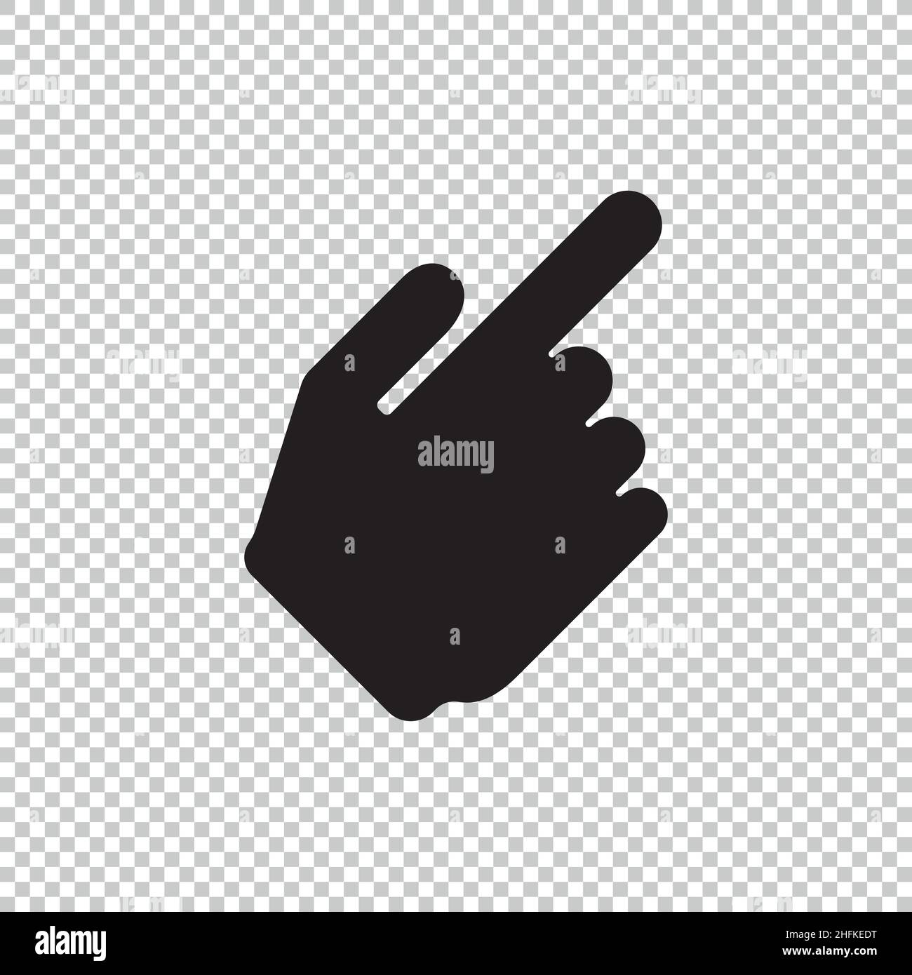 Human Hand Pointing Towards the side Icon for Graphic Design Projects ...